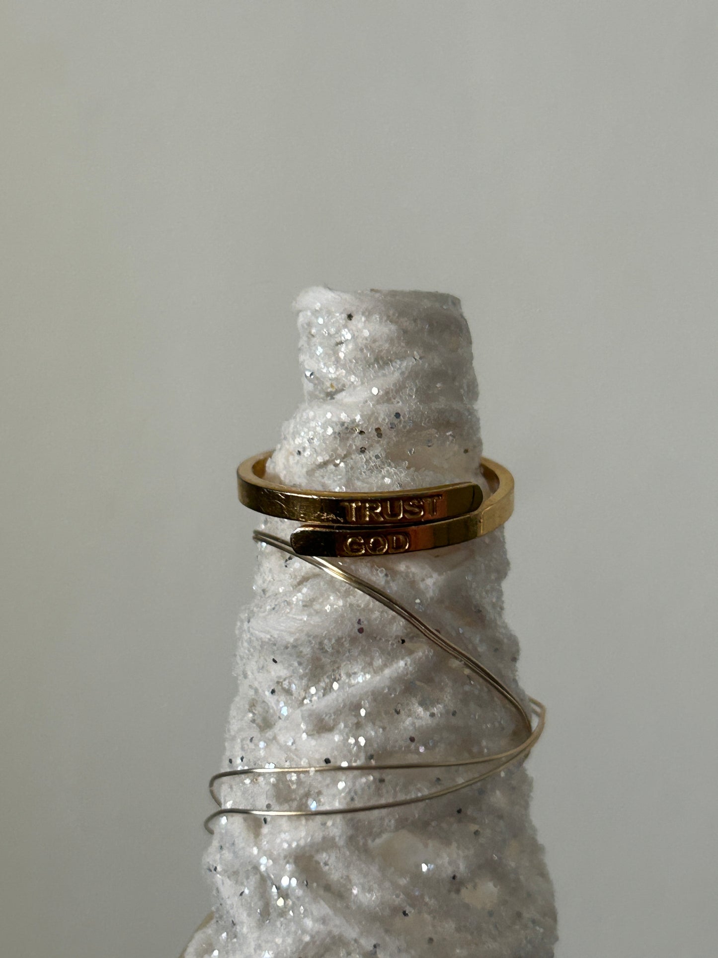 Trust God ring