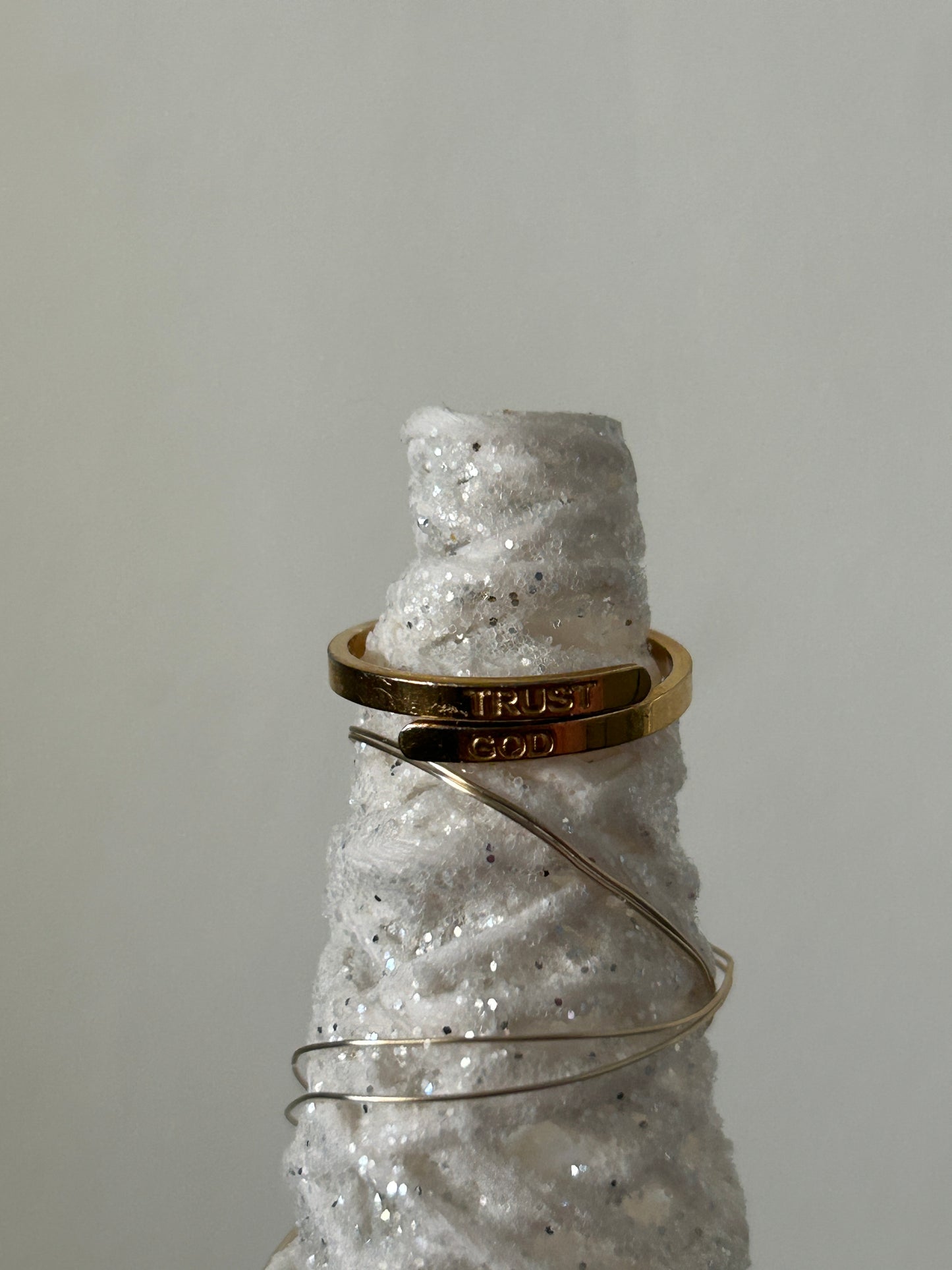 Trust God ring
