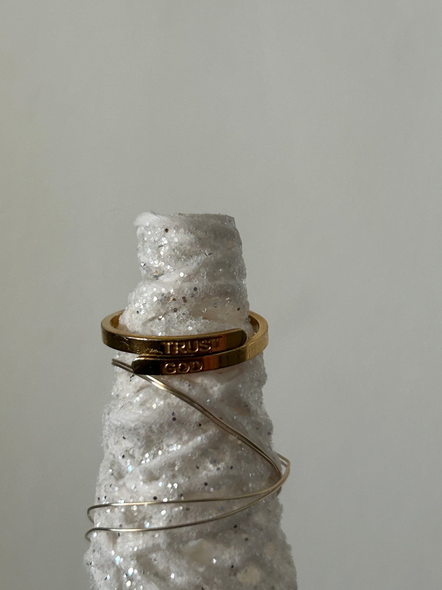 Trust God ring