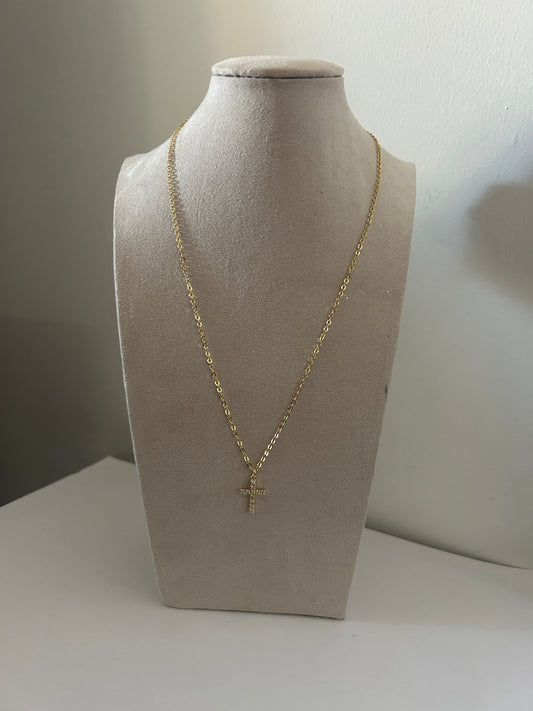 Mini cross necklace